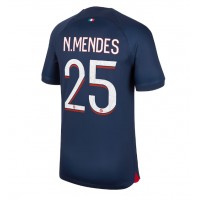 Dres Paris Saint-Germain Nuno Mendes #25 Domáci 2023-24 Krátky Rukáv